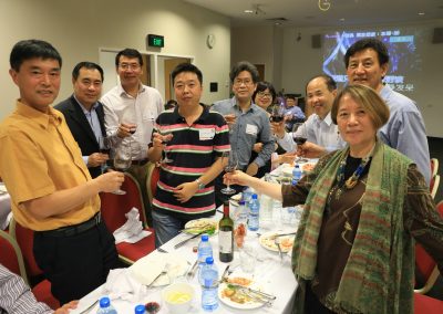 Dr Jie Xu celebrating the Mid-Autumn Festival with QCASE members and friends