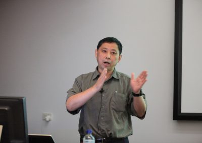 Professor Xue Li at the QCASE Workshop